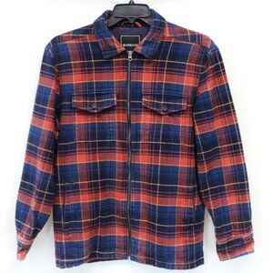BlankNYC plaid flannel men's shaket jacket full zip lined pockets warm Small